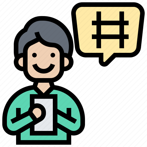 Hashtag, media, post, social, trending icon - Download on Iconfinder