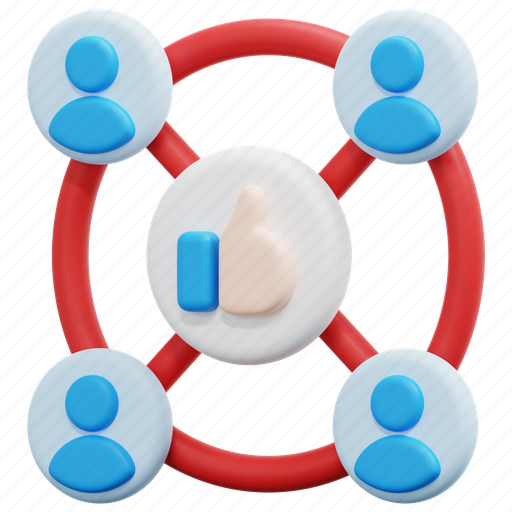 Share, like, marketing, social, media, network, 3d icon - Download on Iconfinder