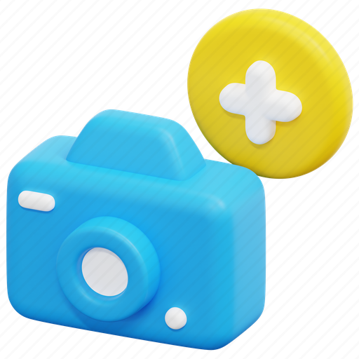 Add, photo, social, media, network, 3d, object 3D illustration - Download on Iconfinder