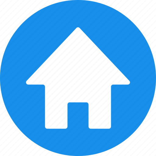 Blue Circle Home Icon Png Images Amashusho