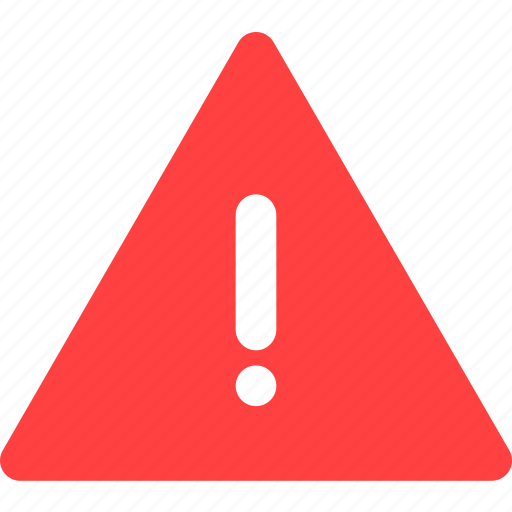 Alert, attention, caution, danger, exclamation, red icon - Download on Iconfinder