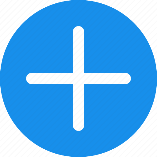 Add, append, blue, circle, create, new, plus icon - Download on Iconfinder