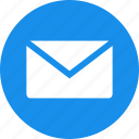 blue, circle, email, letter, mail, message, messages