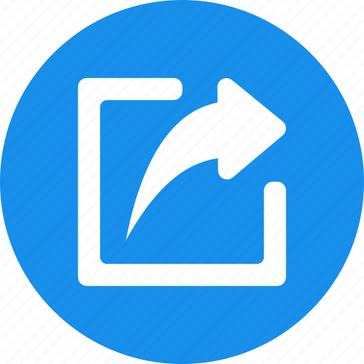Arrow, export, file, ios, share, sharing, social icon - Download on Iconfinder