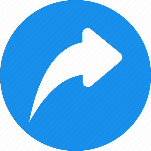 Arrow, back, blue, message, previous, reply, respond icon - Download on Iconfinder