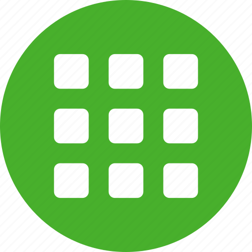 Circle, collection, gallery, green, inventory, menu icon - Download on Iconfinder