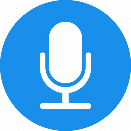 Blue, mic, microphone, siri, speaker, speech, talk icon - Download on Iconfinder