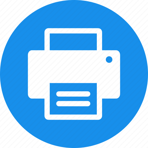 Blue, copier, document, office, print, printer, printing icon - Download on Iconfinder