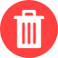 circle, delete, garbage, recycle, red, rubbish 