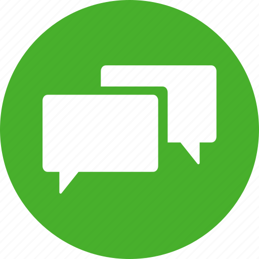 Advice, chat, circle, communication, conversation, green icon - Download on Iconfinder