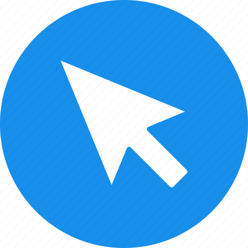 Arrow, blue, click, cursor, interactive, mouse, point icon - Download on Iconfinder