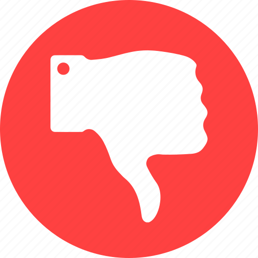 Disapprove, dislike, down, hand, hate, red, thumbs icon - Download on Iconfinder