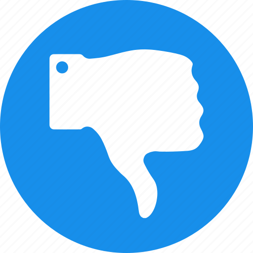 Blue, disapprove, dislike, down, hand, hate, thumbs icon - Download on Iconfinder