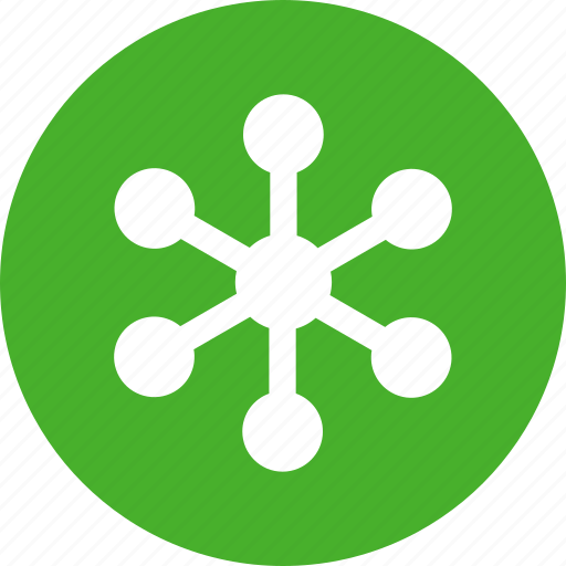 Circle, communication, green, internet, network, networking icon - Download on Iconfinder