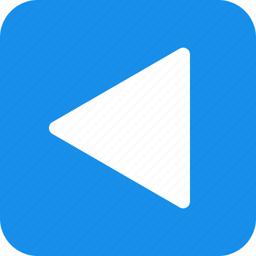 Square, arrow, back, blue, left icon - Download on Iconfinder