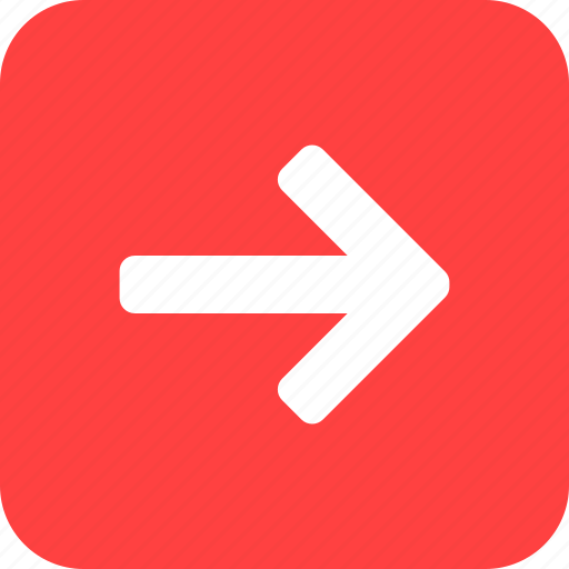 Square, arrow, east, forward, next, red, right icon - Download on Iconfinder