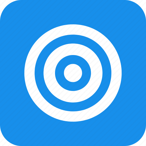 Square, aim, blue, bullseye, efficiency, goal, marketing icon - Download on Iconfinder
