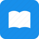 square, book, bookmark, learn, library, read