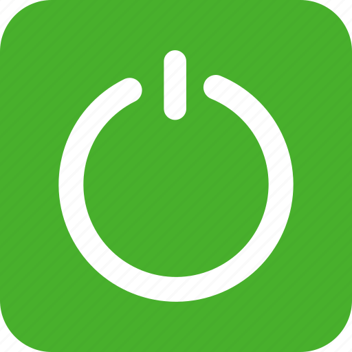 Square, close, exit, green, off, power icon - Download on Iconfinder