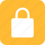square, lock, privacy, safe, secure, security, yellow 