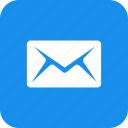 square, blue, email, letter, mail, message, messages