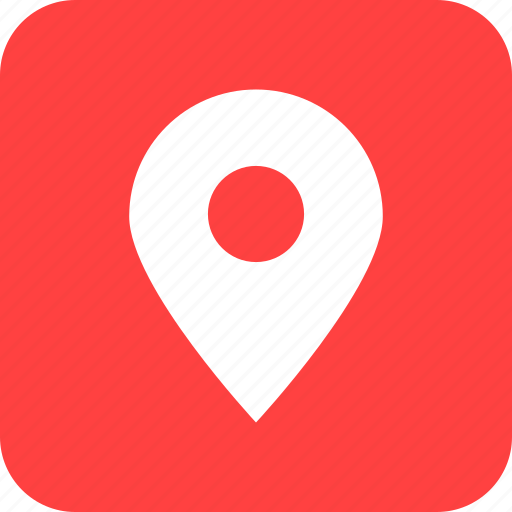 Square, address, location, map, marker, red icon - Download on Iconfinder
