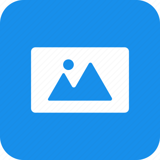 Square, blue, image, landscape, photo, photography icon - Download on Iconfinder