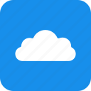 square, blue, cloud, computing, hosting, services
