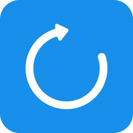 Blue, refresh, reload, rotate, square, sync, update icon - Download on Iconfinder