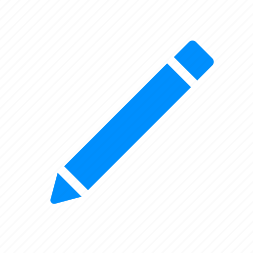 Blue, edit, pen, write icon - Download on Iconfinder
