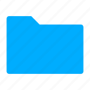 blue, file, folder, open