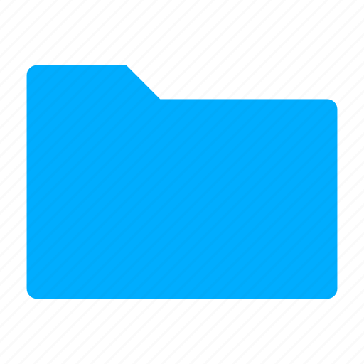 Blue, file, folder, open icon - Download on Iconfinder