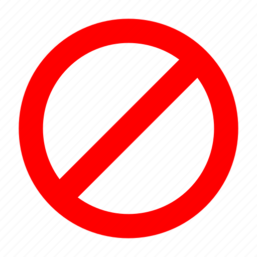 Forbidden, no, no entry, red, stop icon - Download on Iconfinder