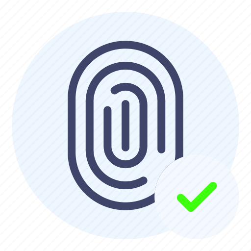 Fingerprint, scanner, approved icon - Download on Iconfinder