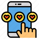 feedback, rating, emoji, heart, social, media