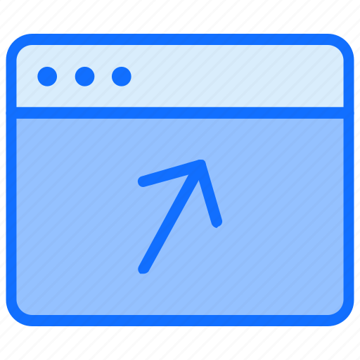 Arrow, search, online, webpage, window icon - Download on Iconfinder