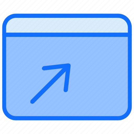 Arrow, search, online, webpage, window icon - Download on Iconfinder