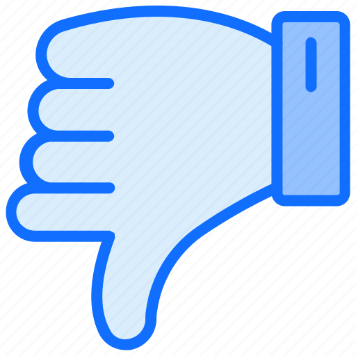 Hand, vote, thumb, down, unlike icon - Download on Iconfinder
