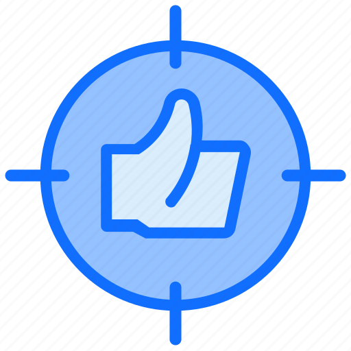 Hand, focus, vote, like, target icon - Download on Iconfinder