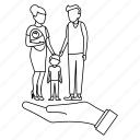 family, safety, insurance, social security, welfare, children benefits, protection
