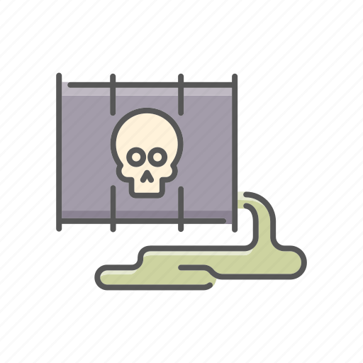 Barrel, environment, leak, poison, pollution, toxic, waste icon - Download on Iconfinder