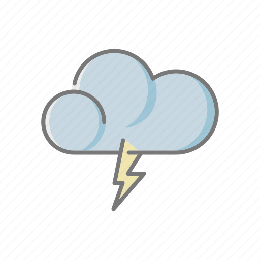 Climate, cloud, lightning, meteorology, thunderstorm, weather icon - Download on Iconfinder