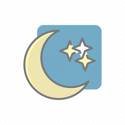 Clear, climate, meteorology, moon, night, stars, weather icon - Download on Iconfinder
