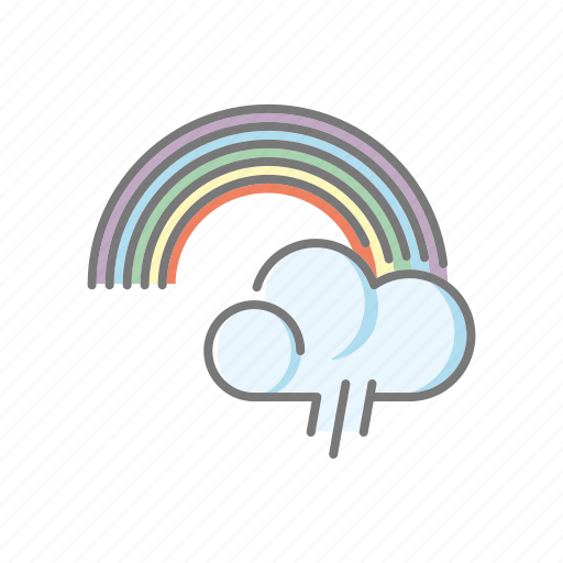Climate, cloud, meteorology, rain, rainbow, weather icon - Download on Iconfinder