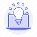 app, bulb, concepts, idea, laptop, light, requirement, software, specs