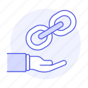 chain, hand, hyperlink, link, software