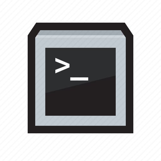 Terminal, powershell, command, prompt, ms-dos icon - Download on Iconfinder