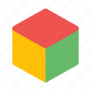 3d, cube, geometric, shapes, squares, art, and, design