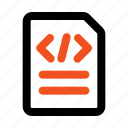 script, coding, document, file, software