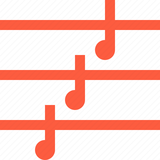 Audiotrack, harmony, melody, music, notes, staff icon - Download on Iconfinder